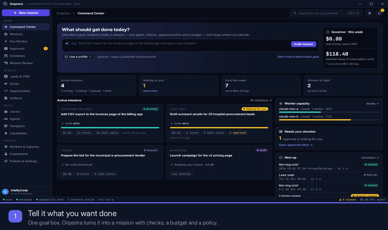 Orqestra screenshot